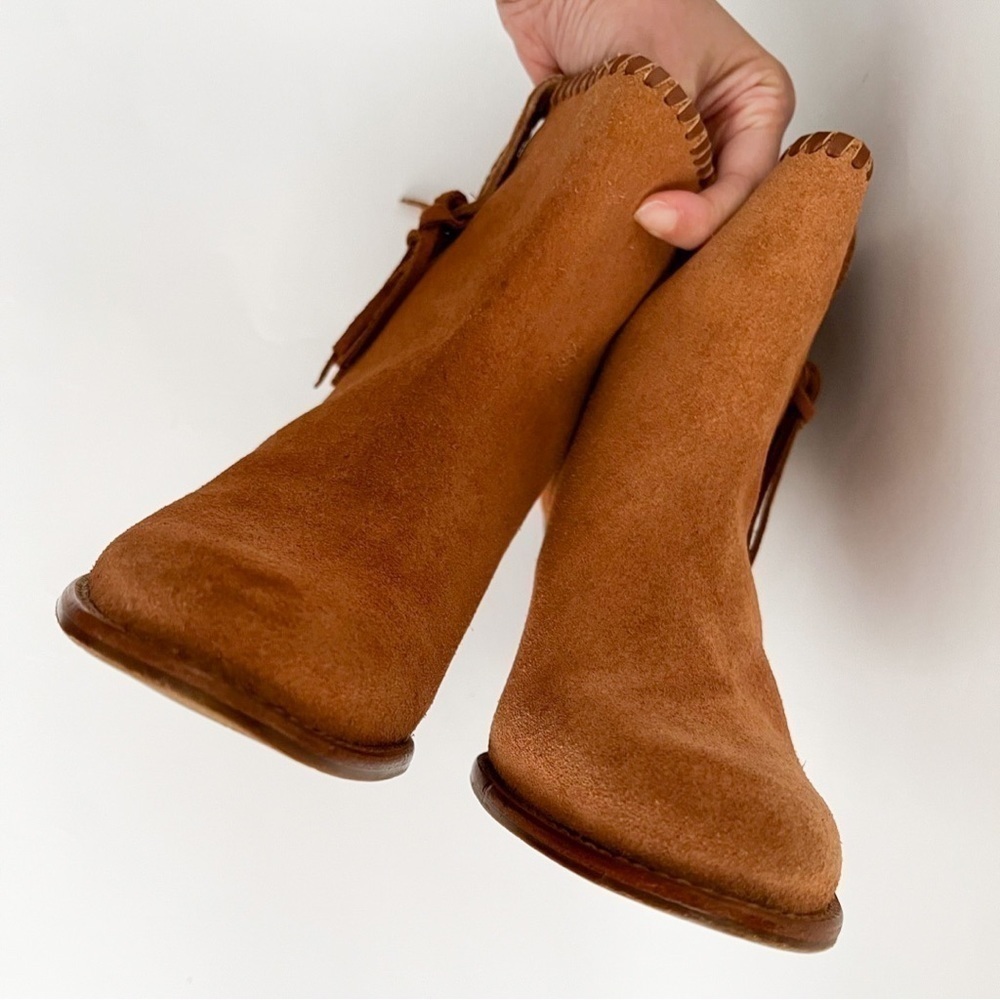 JACK ROGERS Greer Suede Boots Tan | US 9 - Picture 2 of 5